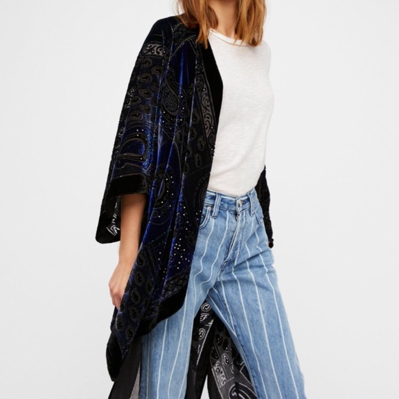 Free People Tops - Free People Dark Paradise Kimono